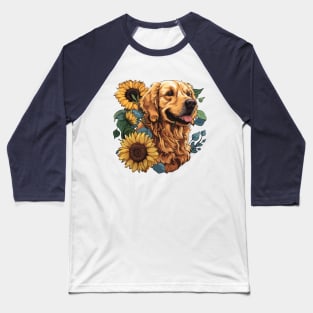 Golden Retriever Baseball T-Shirt